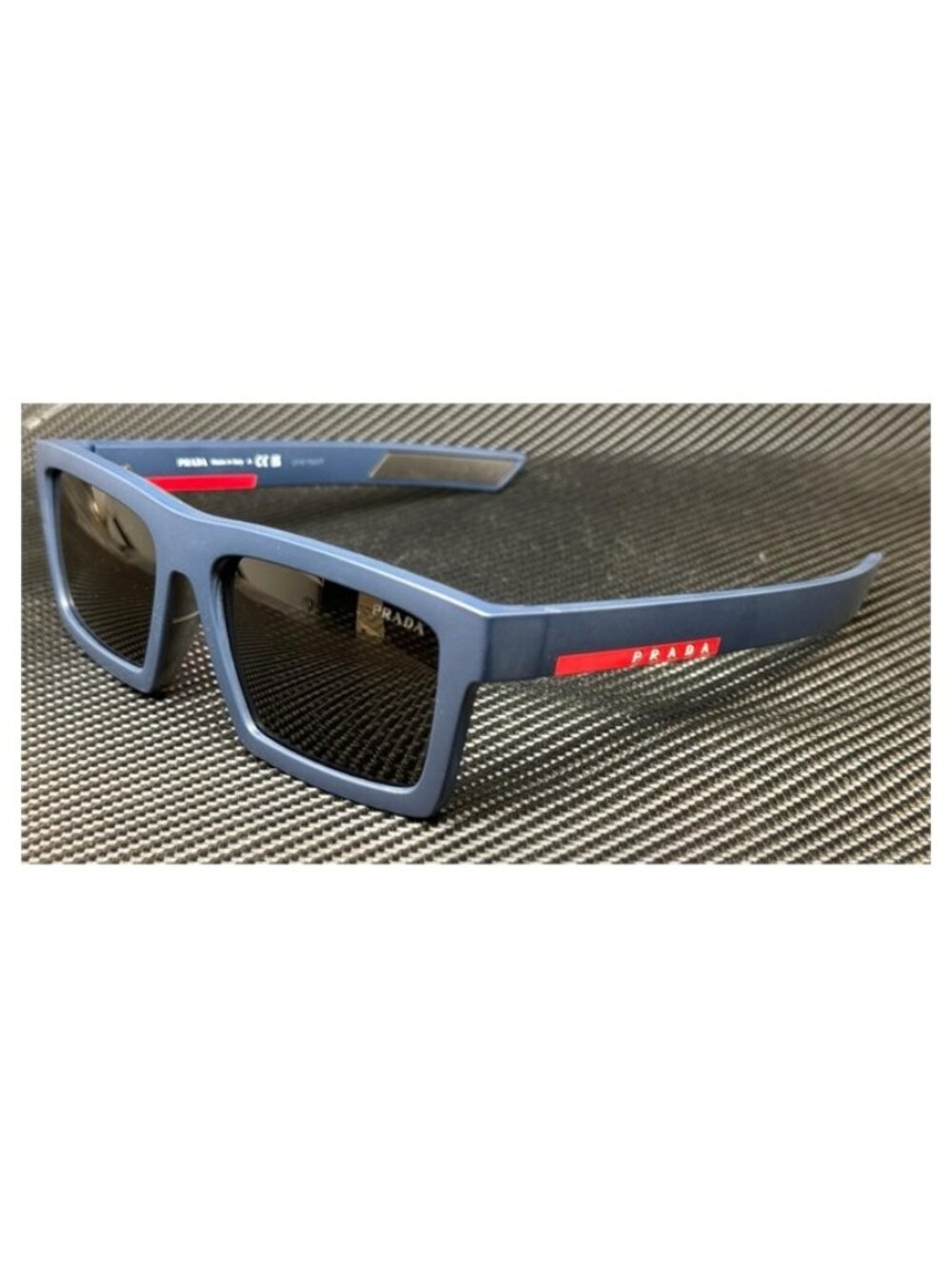 New Prada Linea Rossa Men Matte Blue Sunglasses 58-18-145
